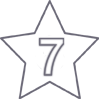 иконка звезда с цифой 6
